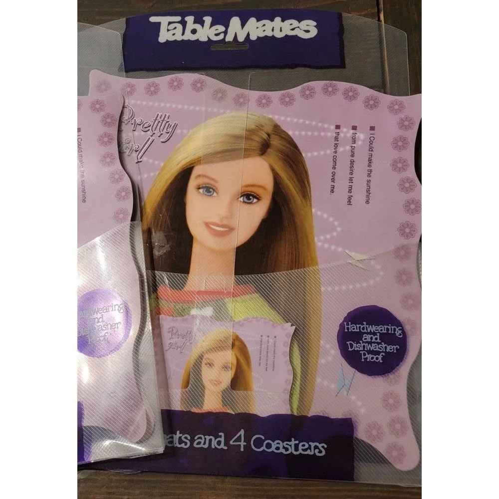 Barbie‎ Party placemats and coasters